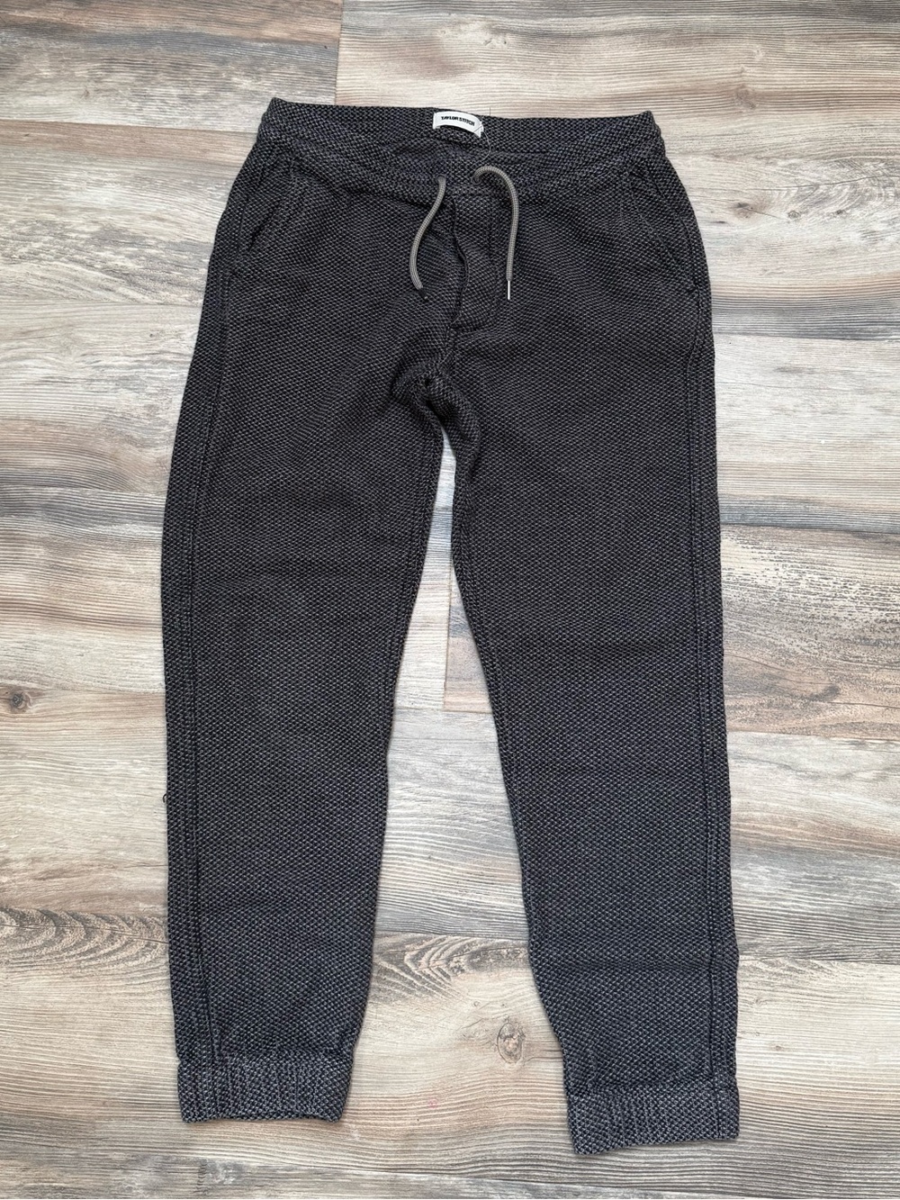 Taylor Stitch Après Pant Men’s M Charcoal Sashiko Organic Cotton Jogger